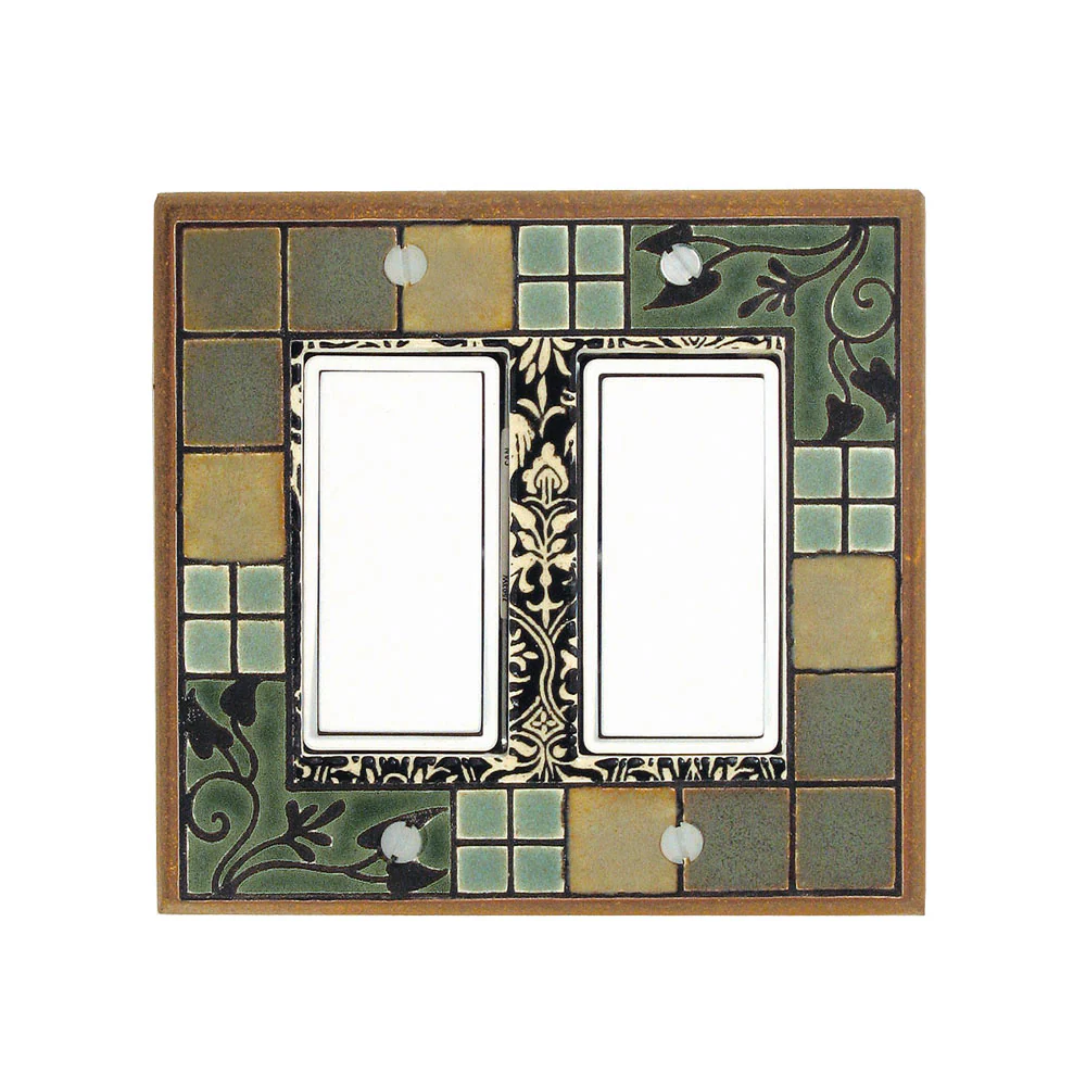 Arts & Crafts Ceramic Tile Switch Plate - Image 6