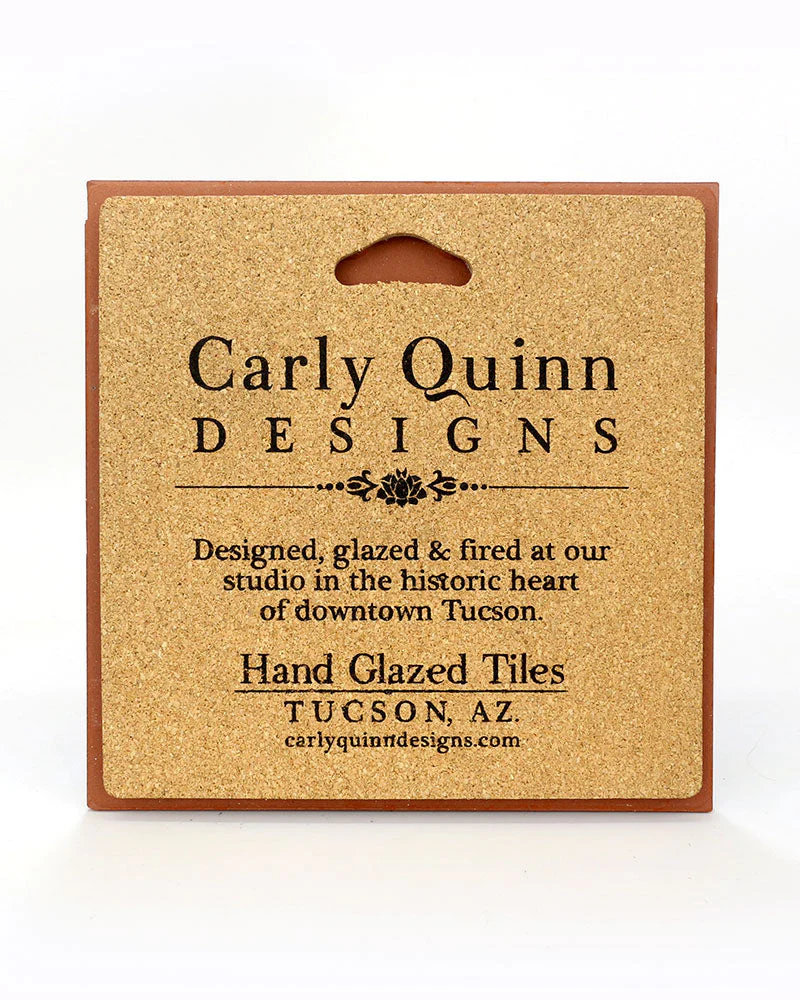 Carly Quinn Frank Lloyd Wright Whirling Arrow Ceramic Art Tile Trivet - Image 3