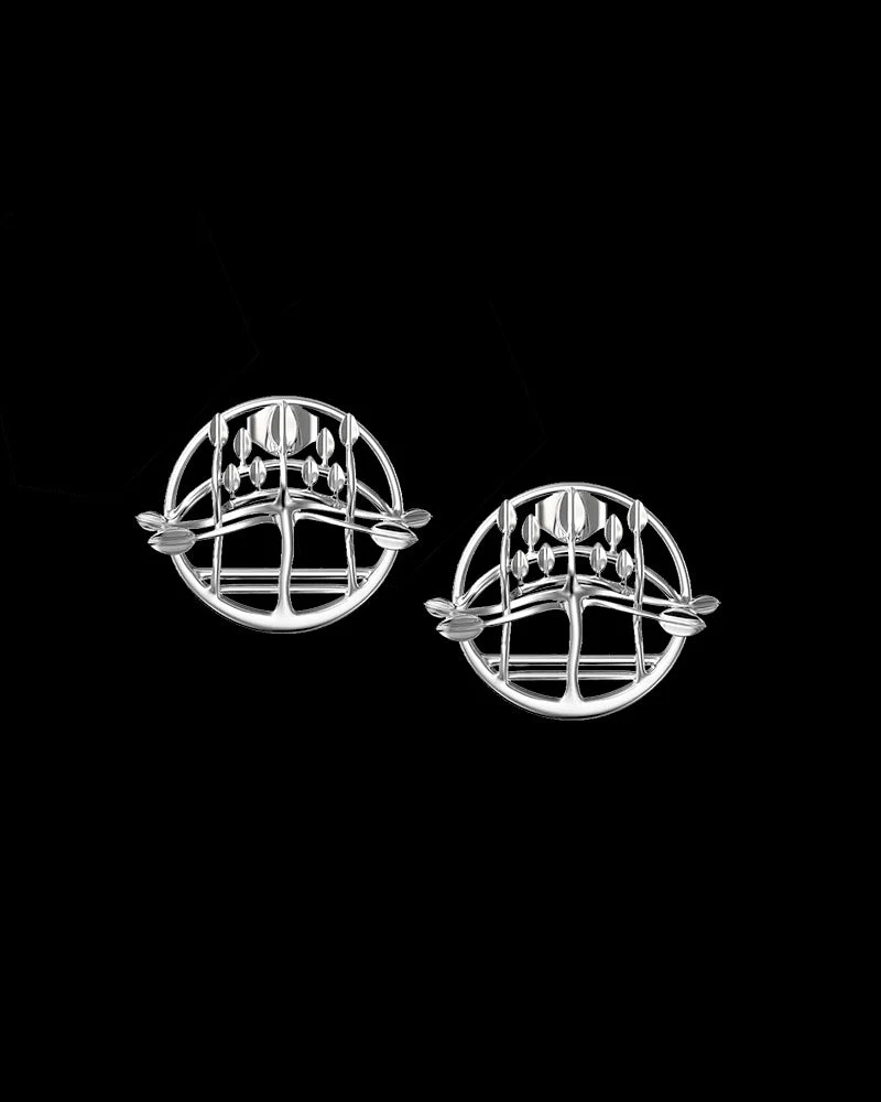 Charles Rennie Mackintosh Grace Sterling Silver Earrings - Image 3