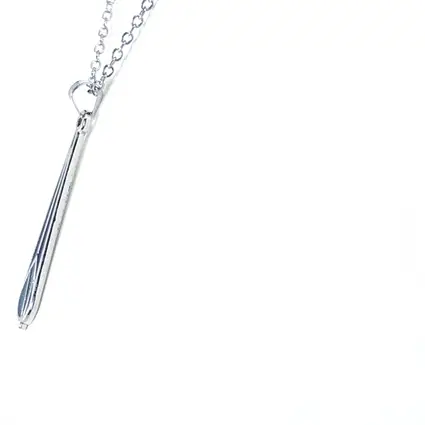 Charles Rennie Mackintosh Stem Rose Bud Pendant Necklace - Blue - Image 2