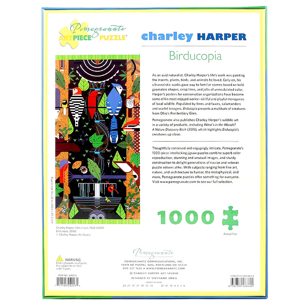 Charley Harper Birducopia 1000 Piece Jigsaw Puzzle - Image 3