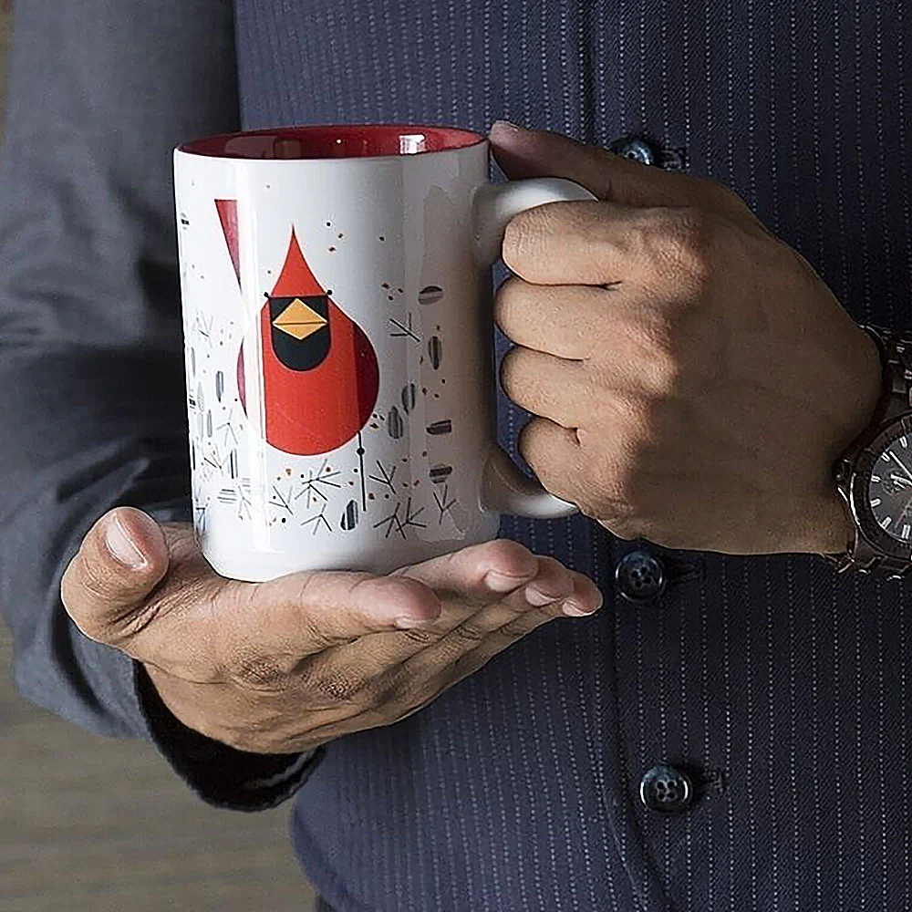 Charley Harper Cardinal and Seeds Mug - Image 5