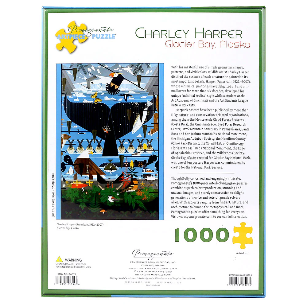 Charley Harper Glacier Bay 1000 Piece Jigsaw Puzzle - Image 3