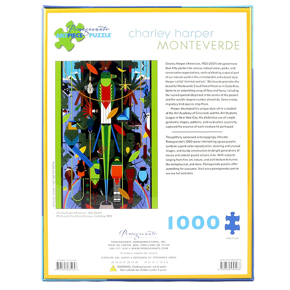 Charley Harper Monteverde 1000 Piece Jigsaw Puzzle - Image 3