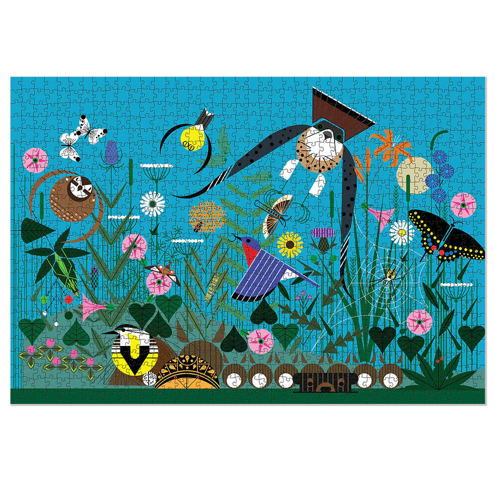 Charley Harper Wild Summer 1000 Piece Jigsaw Puzzle - Image 3