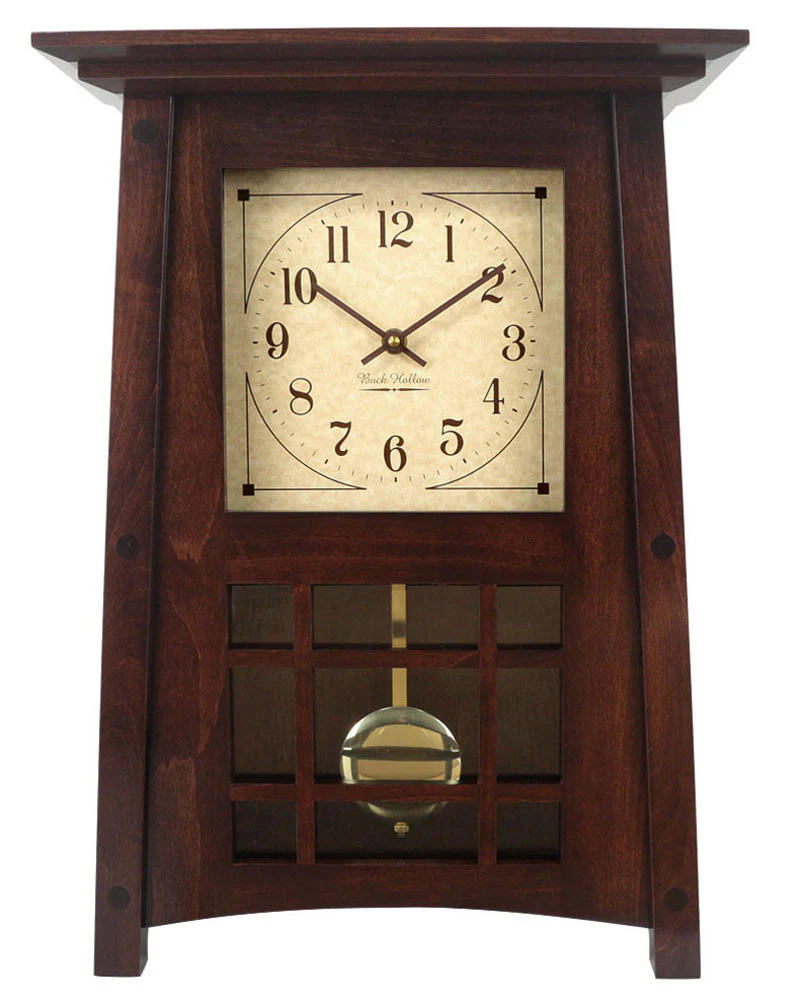 Amish Craftsman McCoy Mantel Clock - Brown Maple - Image 3