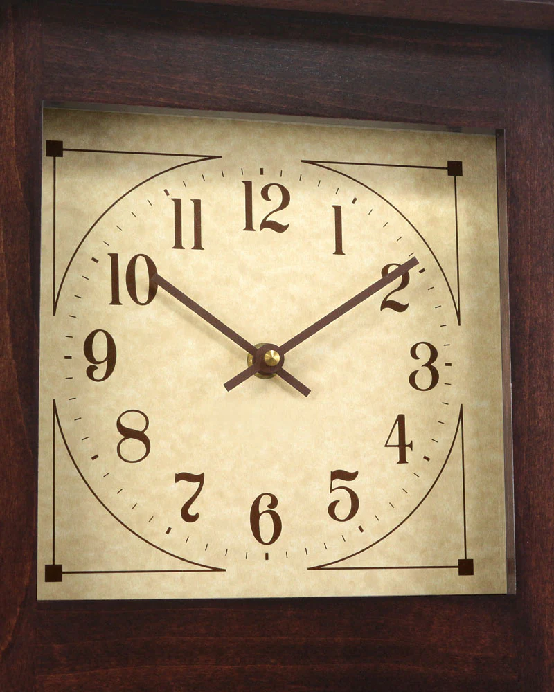 Amish Craftsman McCoy Mantel Clock - Brown Maple - Image 4
