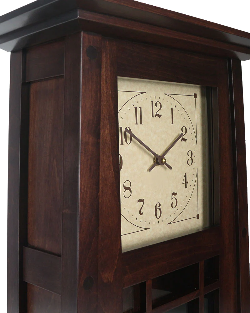 Amish Craftsman McCoy Mantel Clock - Brown Maple - Image 5