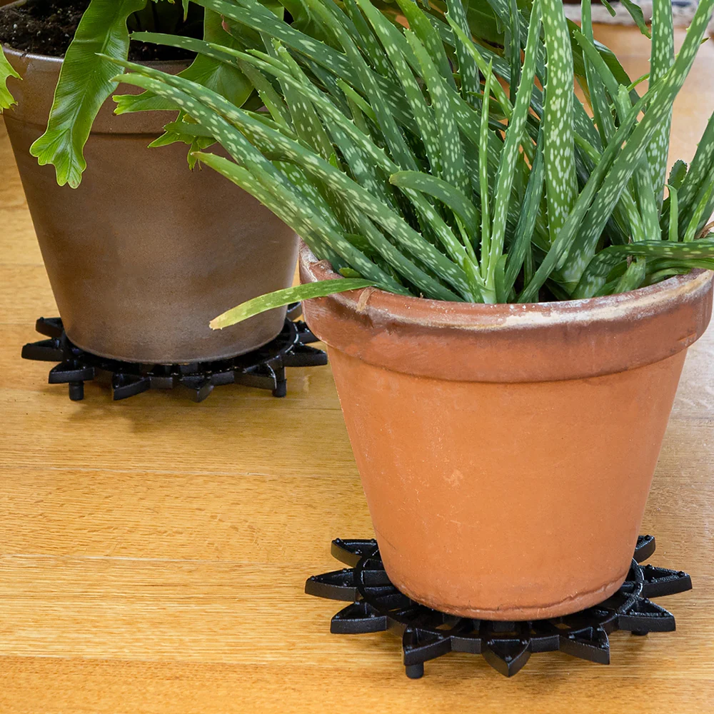 Cast Iron Flower Trivets 12" (Set of 2) - Image 6
