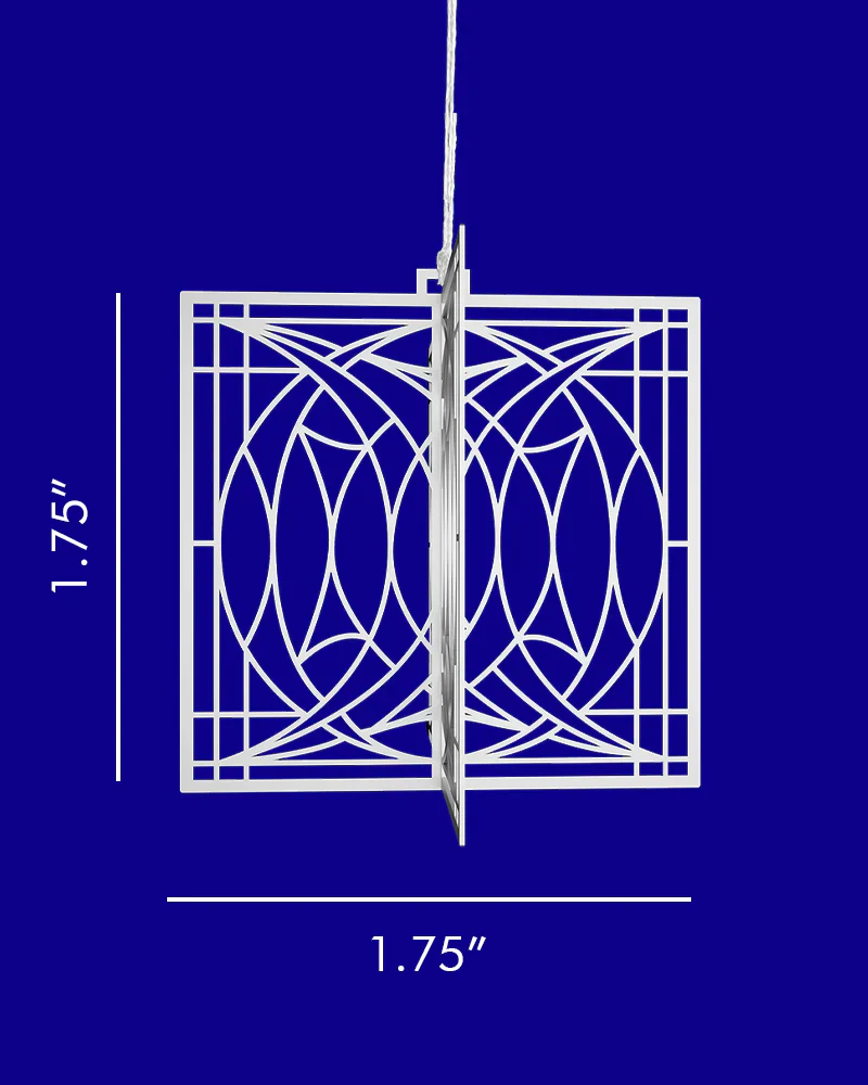 Frank Lloyd Wright Blossom Window Mini 3D Gift Ornament - Image 3