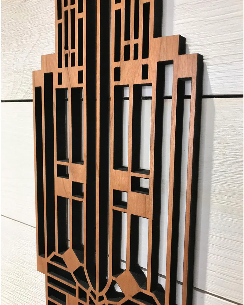 Frank Lloyd Wright Chauncey Williams House Wood Wall Medallion - Image 2