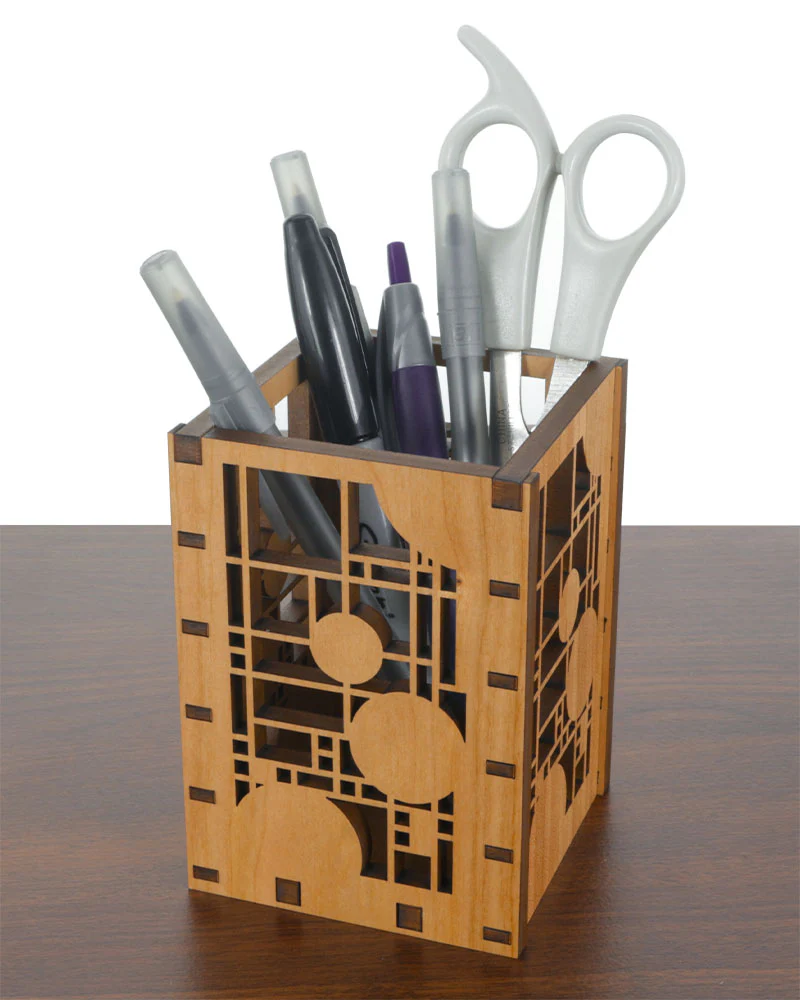 Frank Lloyd Wright Coonley Playhouse Pencil Pen Holder - Image 3