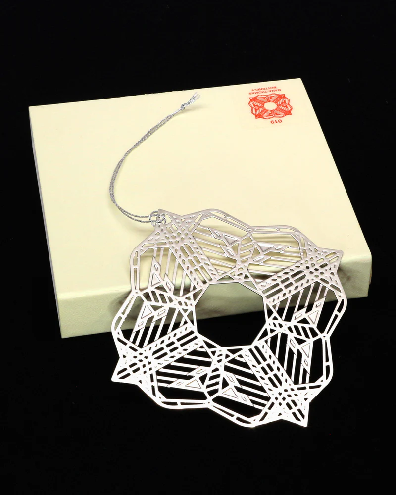 Frank Lloyd Wright Dana-Thomas Butterfly 2D Gift Ornament - Image 3
