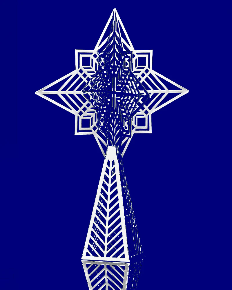 Frank Lloyd Wright Dana Skylight Tree Topper - Image 3