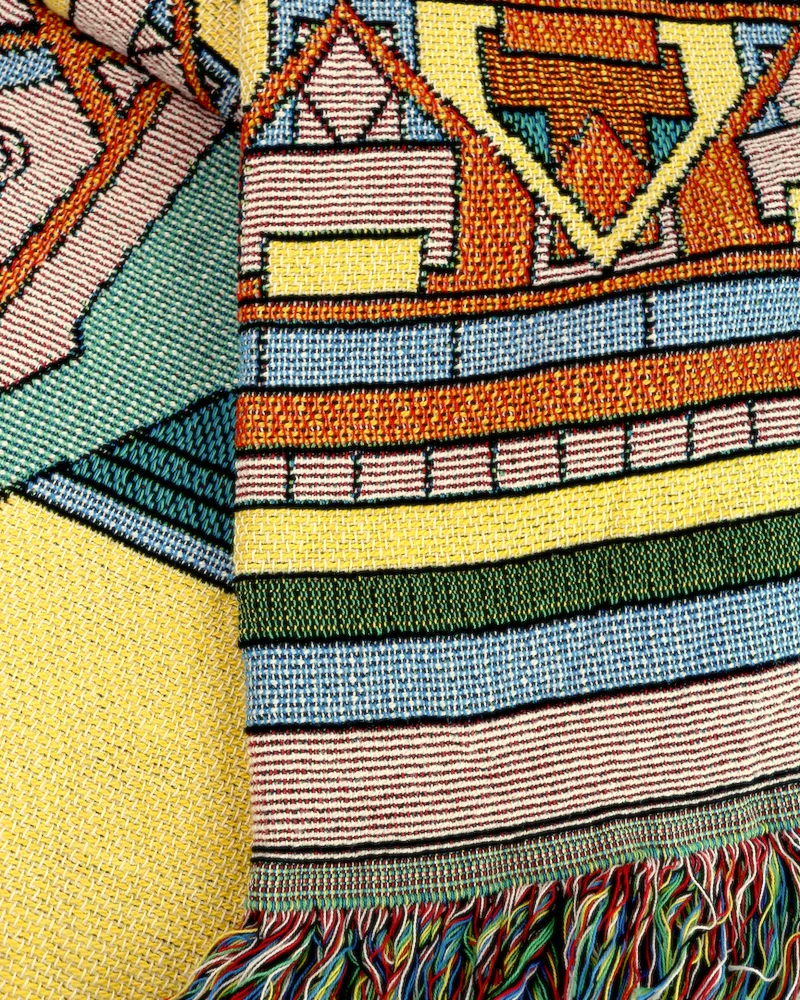 Frank Lloyd Wright Imperial Peacock Tapestry Throw - Image 4