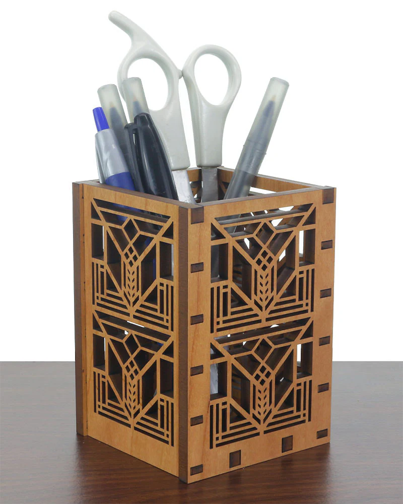 Frank Lloyd Wright Lake Geneva Tulip Pencil Pen Holder - Image 3