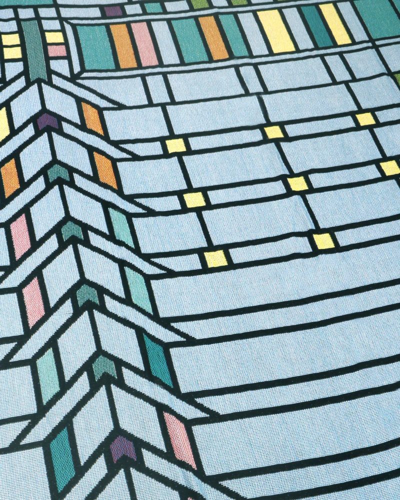 Frank Lloyd Wright Darwin Martin Pier Cluster Window Throw - Image 3