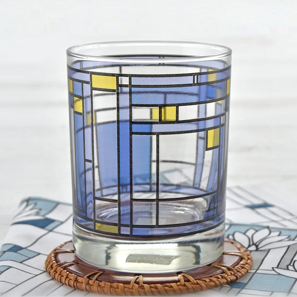 Frank Lloyd Wright Oak Park Skylight DOF Glasses (Set of 2) - Blue - Image 3