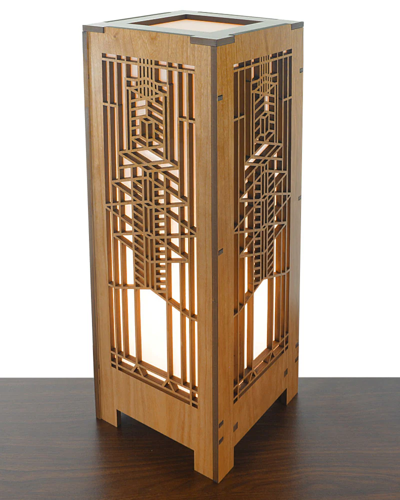 Frank Lloyd Wright Robie Art Glass Lightbox Accent Lamp - Image 3