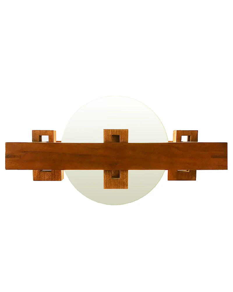 Frank Lloyd Wright Robie Wall Sconce Lamp - Cherry - Image 3