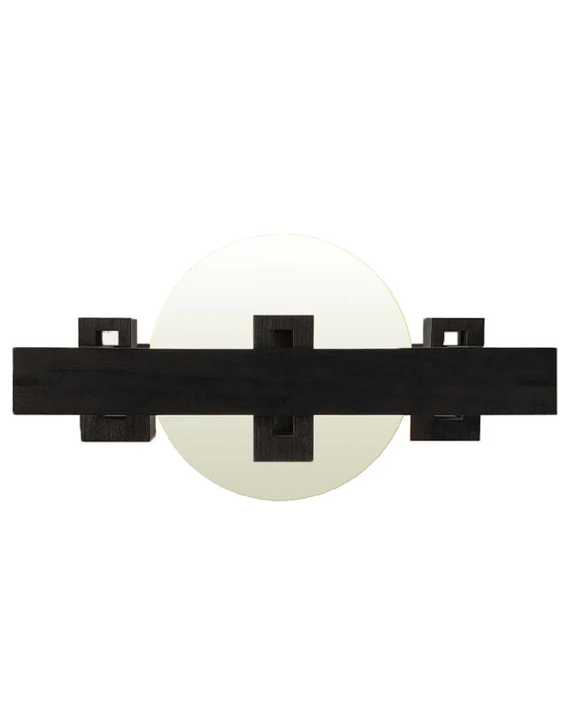Frank Lloyd Wright Robie Wall Sconce Lamp - Stained Black - Image 3