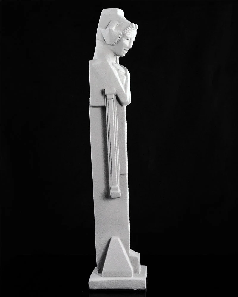 Frank Lloyd Wright Cast Stone Tabletop Sprite with Sceptre - Image 5