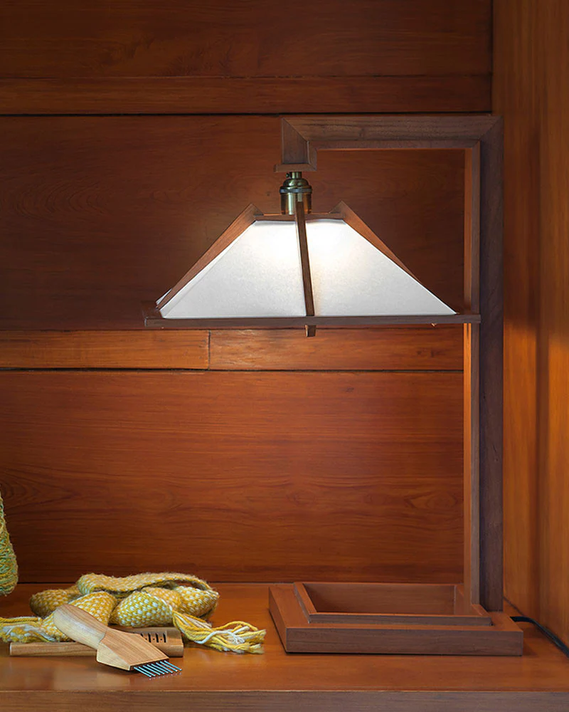 Frank Lloyd Wright Taliesin 1 Table Lamp - Cherry - Image 5