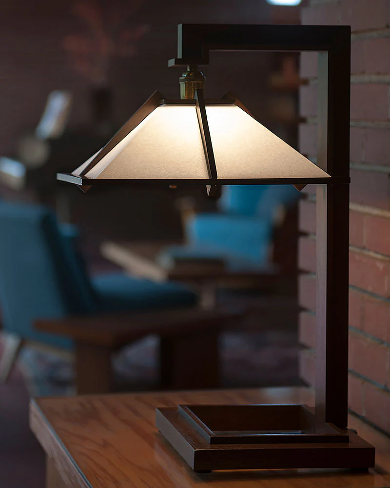 Frank Lloyd Wright Taliesin 1 Table Lamp - Stained Black - Image 5