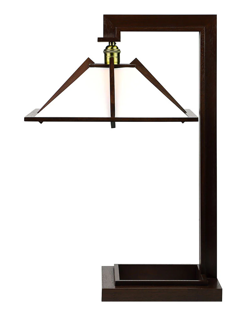 Frank Lloyd Wright Taliesin 1 Table Lamp - Walnut - Image 3