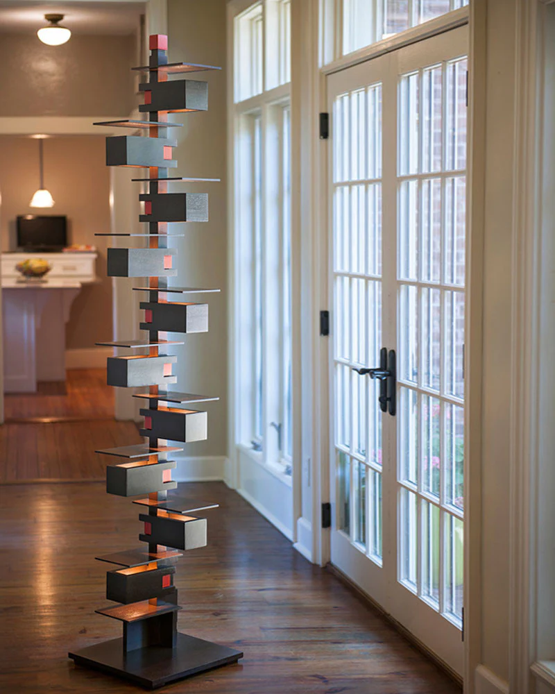 Frank Lloyd Wright Taliesin 2 Floor Lamp - Walnut - Image 6