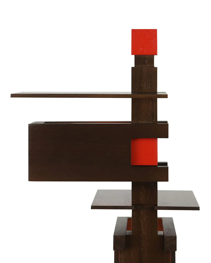 Frank Lloyd Wright Taliesin 2 Floor Lamp - Walnut - Image 7