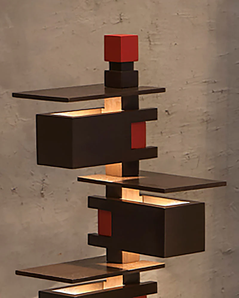 Frank Lloyd Wright Taliesin 3 Table Lamp - Walnut - Image 6