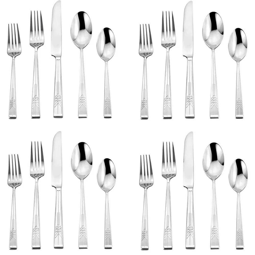 Frank Lloyd Wright Tree of Life Flatware Set - Silver - Image 5