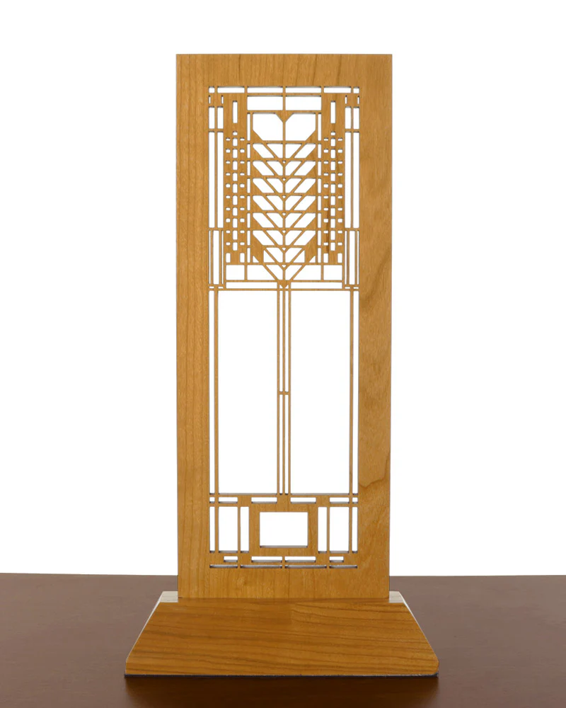 Frank Lloyd Wright Tree of Life Wood Mini Screen - Image 3