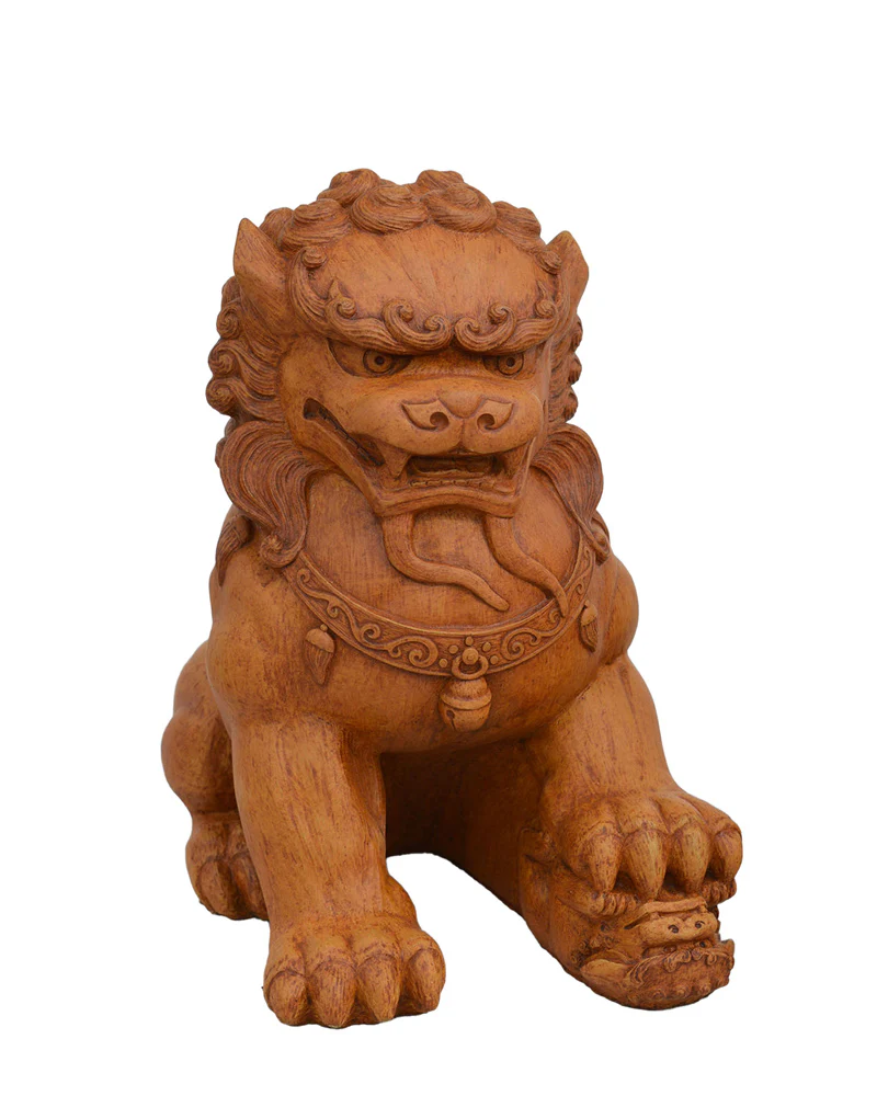 Fu Dog (Female) in Cast Stone - Image 4