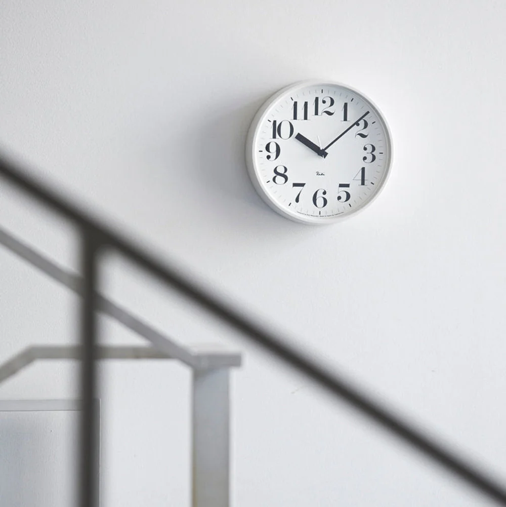 Lemnos Riki Steel Numbers Clock - Image 2