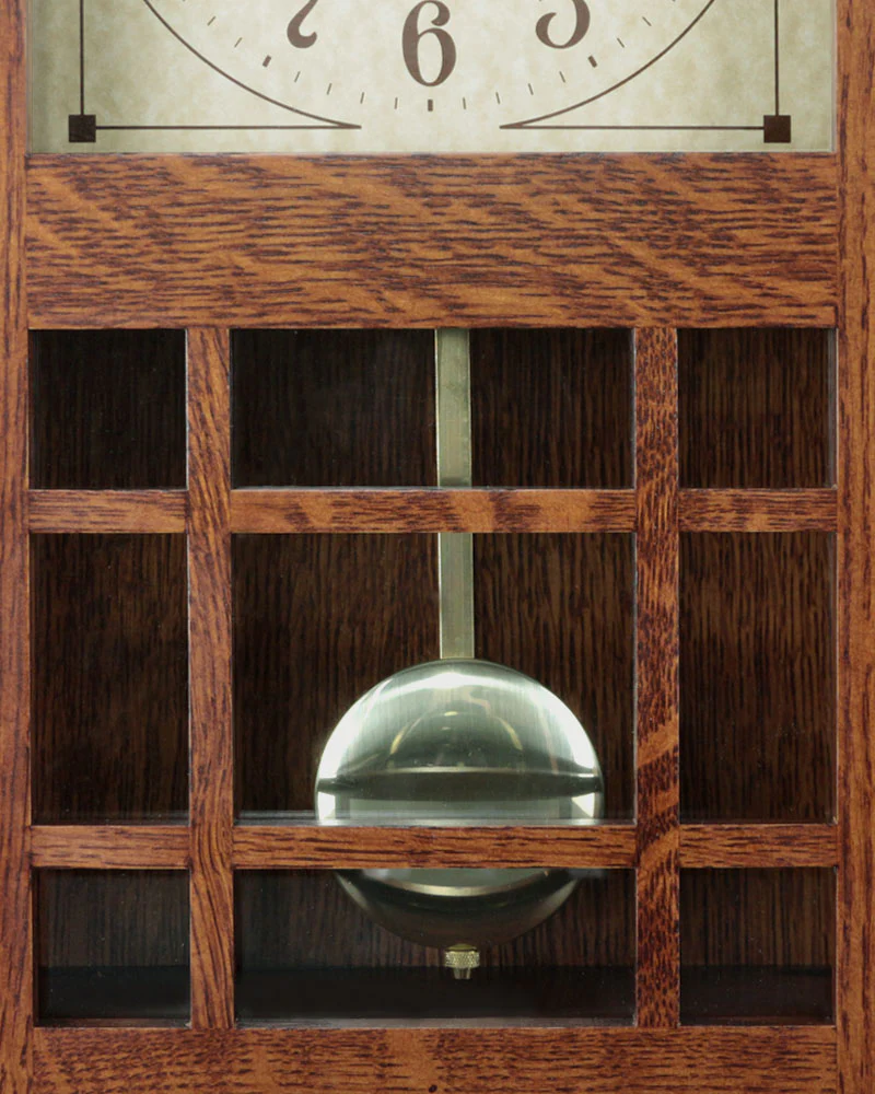 Amish Craftsman McCoy Mantel Clock - Quarter Sawn Oak - Image 6
