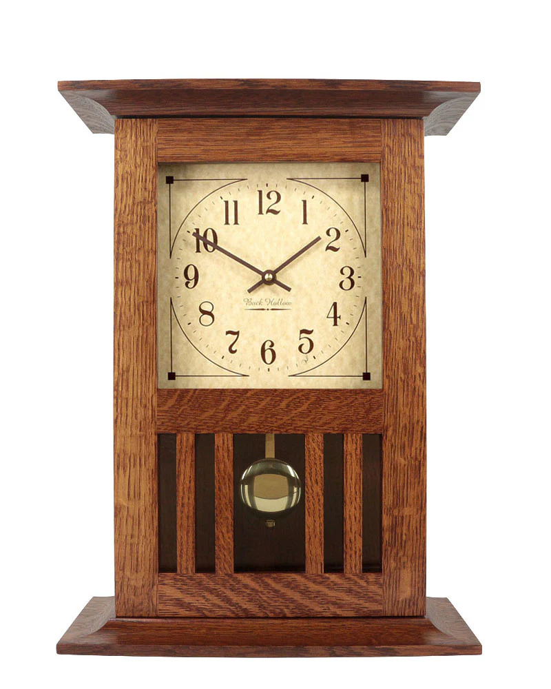 Amish Craftsman Mission Mantel Clock - Image 3