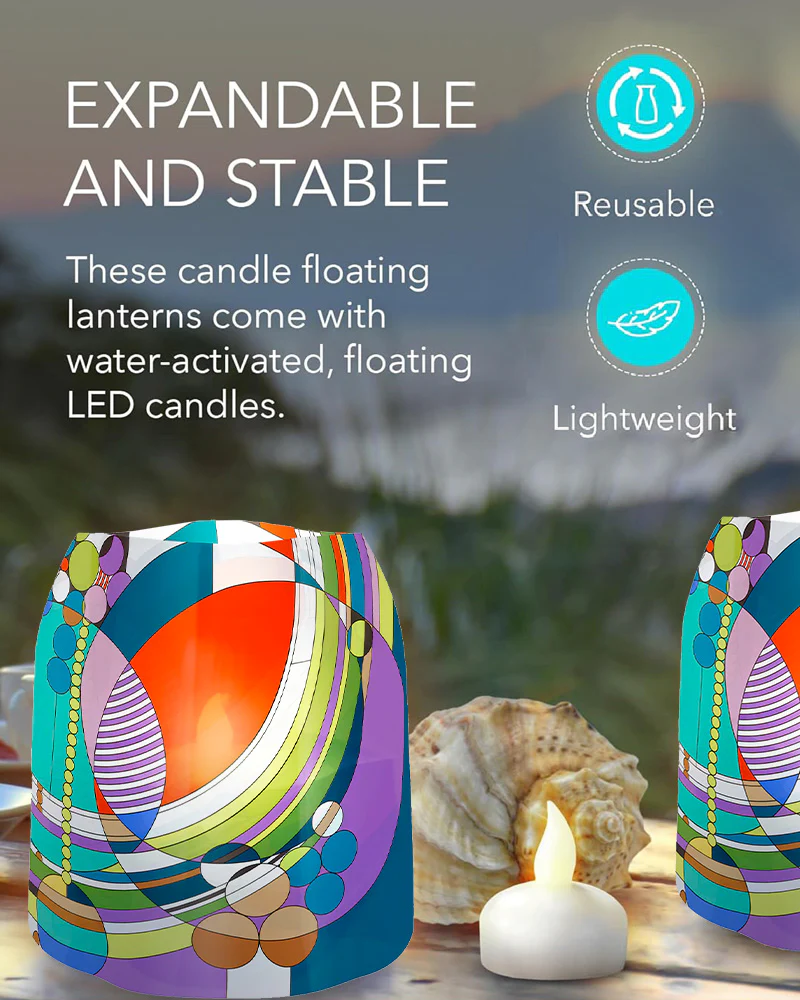 Modgy Frank Lloyd Wright March Balloons Luminaries - Set of Four - Image 3