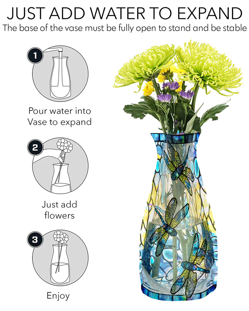 Modgy Frank Lloyd Wright Waterlilies Expandable Vase - Image 4