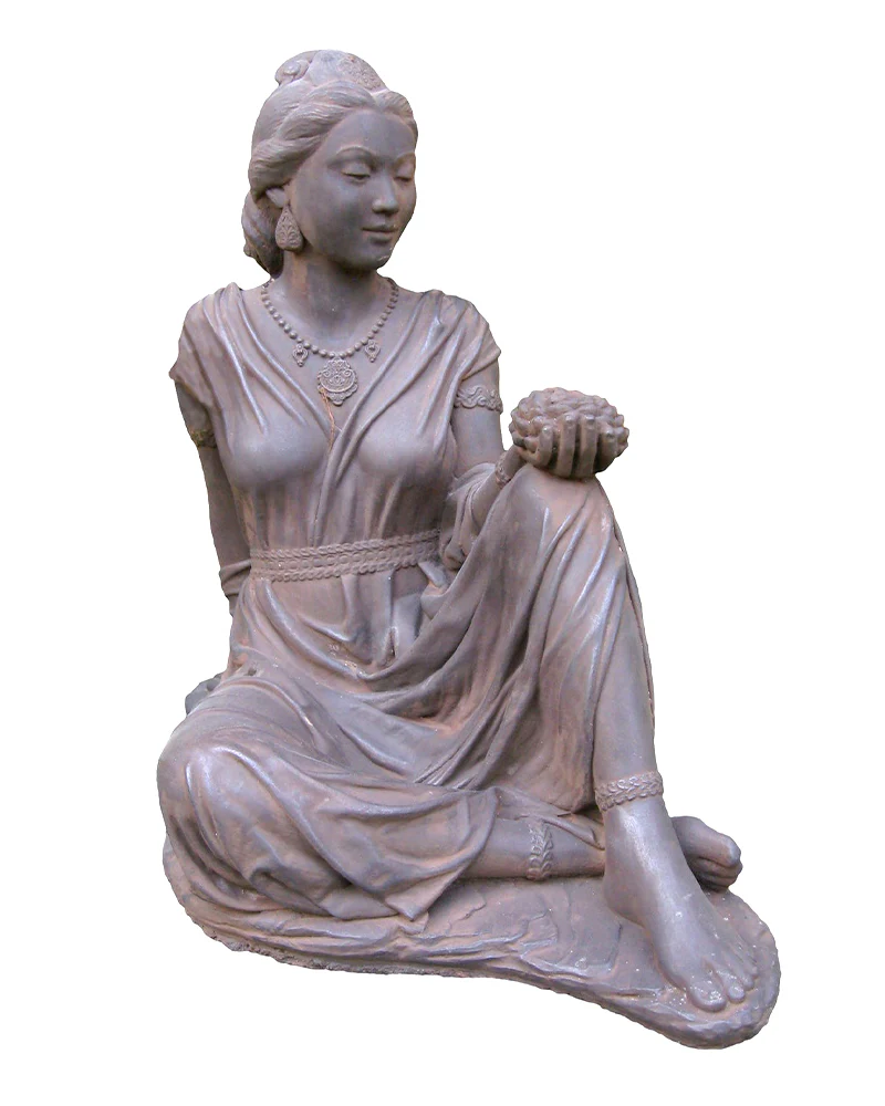 Quan Yin Cast Stone Garden Statue - Image 4