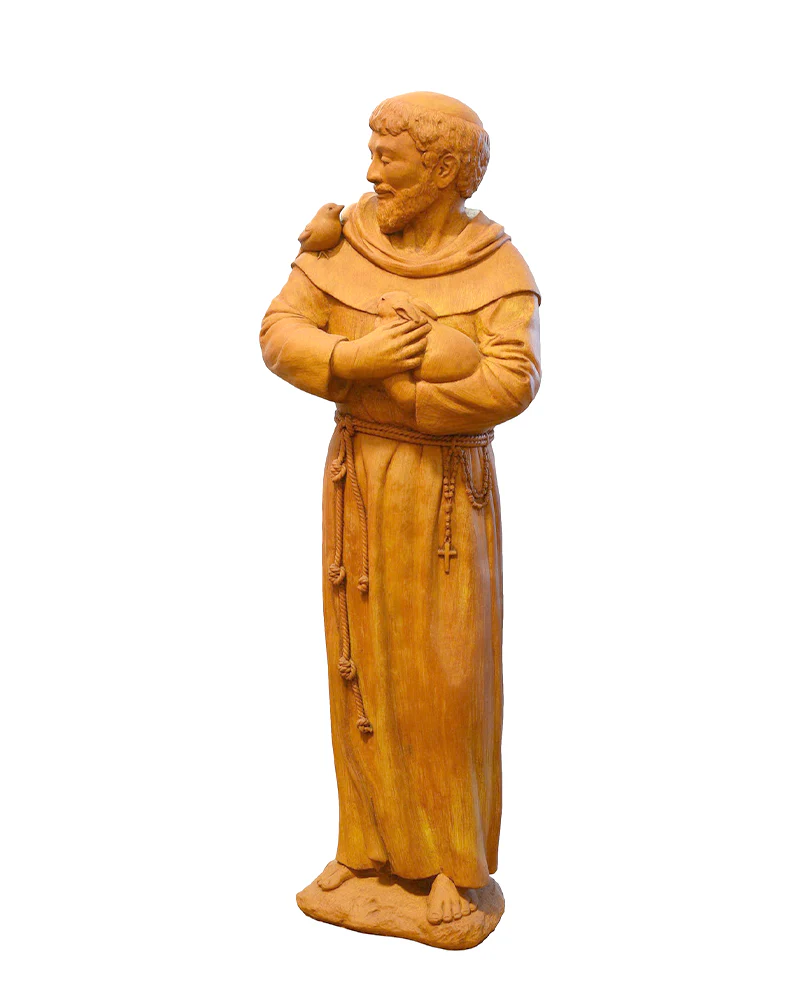 Saint Francis Cast Stone Garden Statue - Image 4