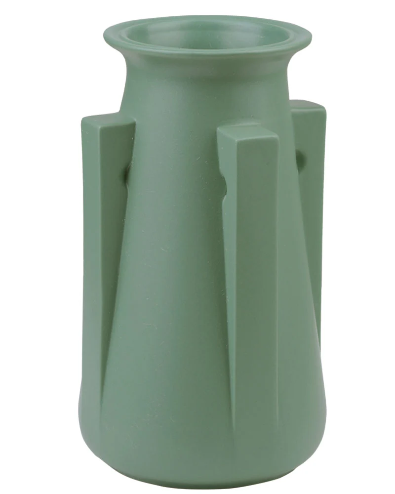 Teco Four Buttress Vase - Green - Image 3