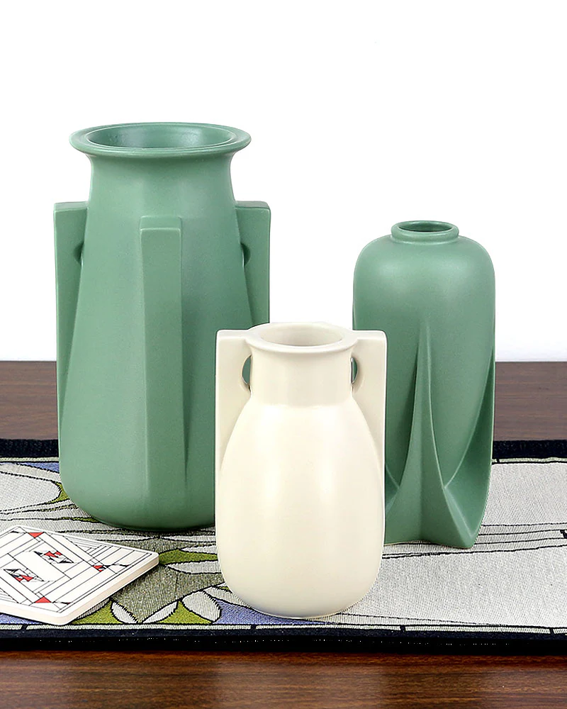 Teco Two Buttress Vase - Green - Image 4